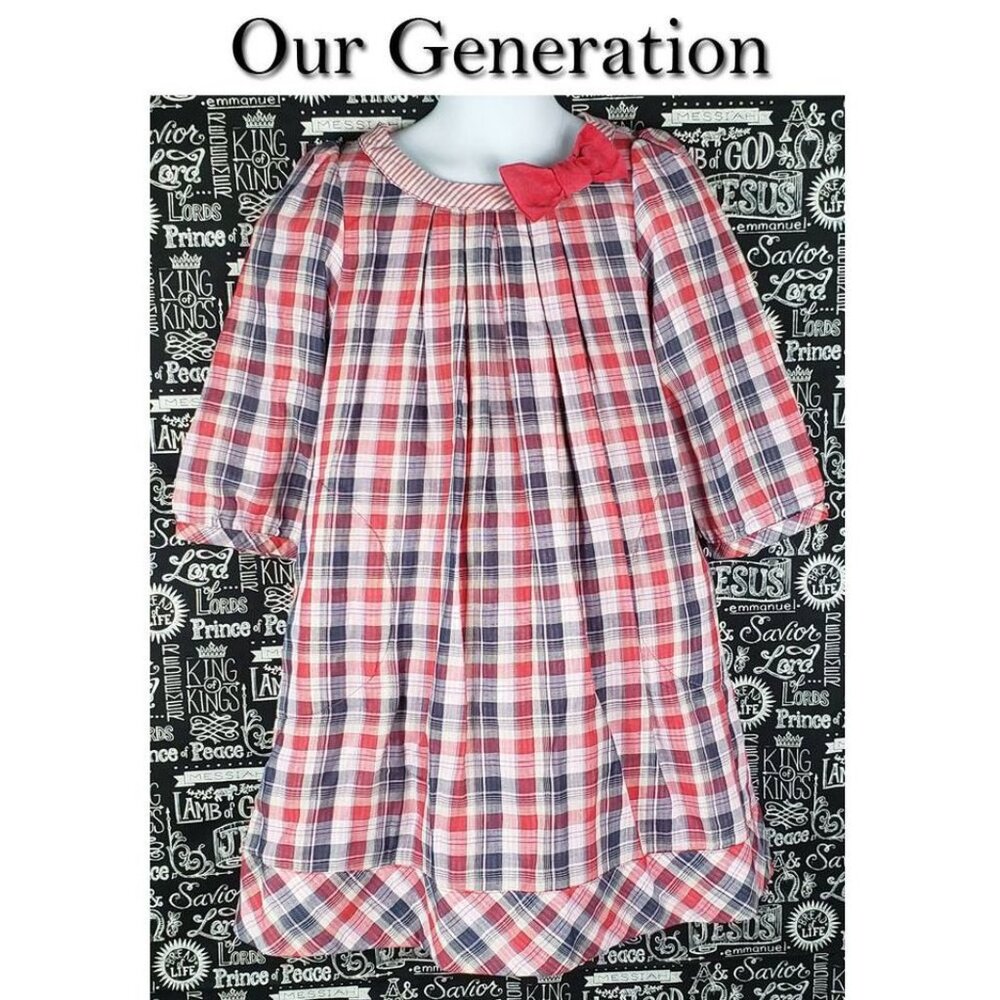Our Generation Plaid Dress Size 6X